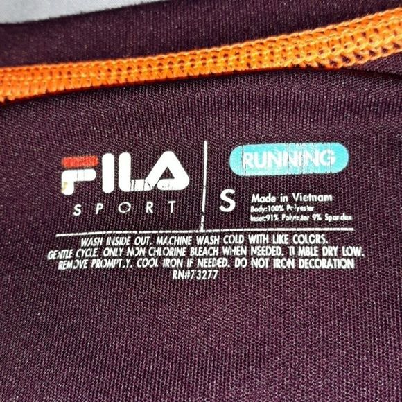 Fila Sport Exercise Running Shirt Small - Picture 2 of 5